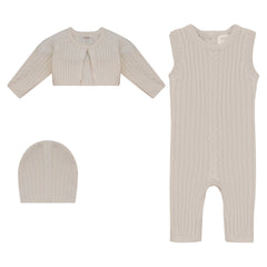 MINI P 3PC CABLE DETAIL KNIT SET