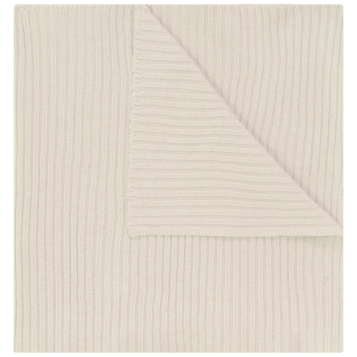 MINI P CABLE DETAIL KNIT BLANKET