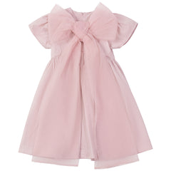 POMPOMME TULLE BOW DETAIL DRESS