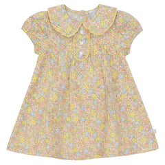 MINI P 2PC CARDIGAN WITH FLORAL FILL EDGE DRESS