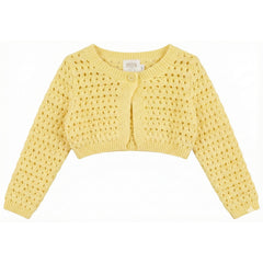 MINI P 2PC CARDIGAN WITH FLORAL FILL EDGE DRESS