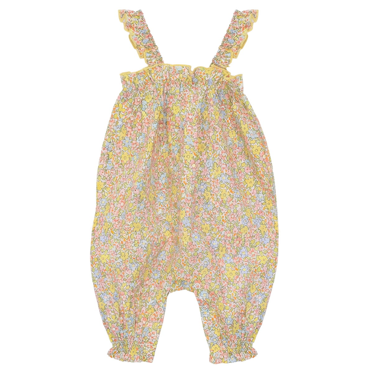 MINI P FLORAL FRILL EDGE ROMPER