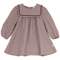 MINI P VELVET RICK RACK DRESS