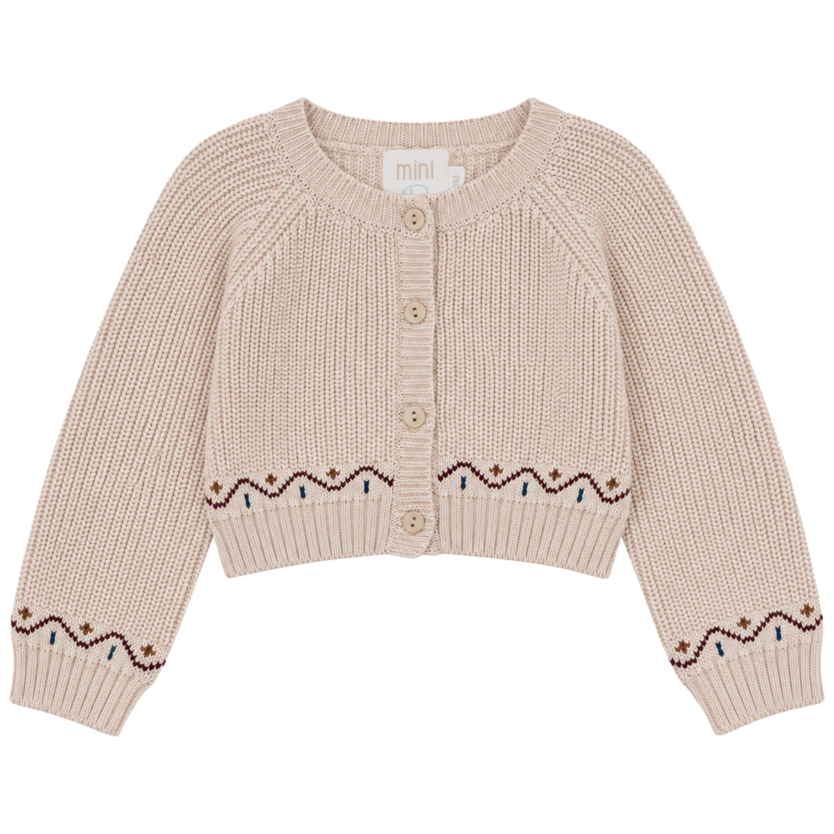 MINI P KNIT CARDIGAN