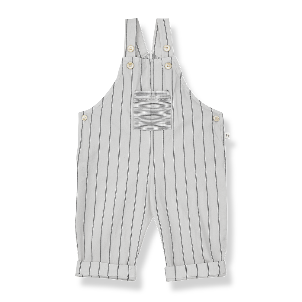 1+ IN THE FAMILY PALAMOS STRIPED FRONT POCKET OVERALL