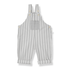 1+ IN THE FAMILY PALAMOS STRIPED FRONT POCKET OVERALL