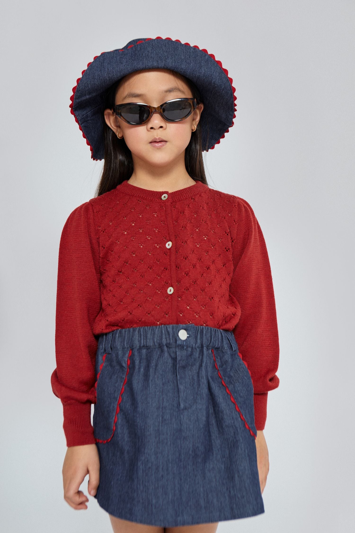 MIPOUNET  OPENWORK CARDIGAN
