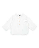 BONTON GAUZE COTTON BUTTON DOWN SHIRT