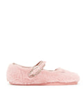 BONTON FUR MARY JANE SLIPPERS