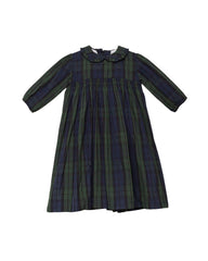 COSMOSOPHIE PAOLA PLAID RUFFLE COLLAR DRESS