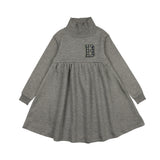 LIL LEGS PLAID APPLIQUE SWEATSHIRT DRESS