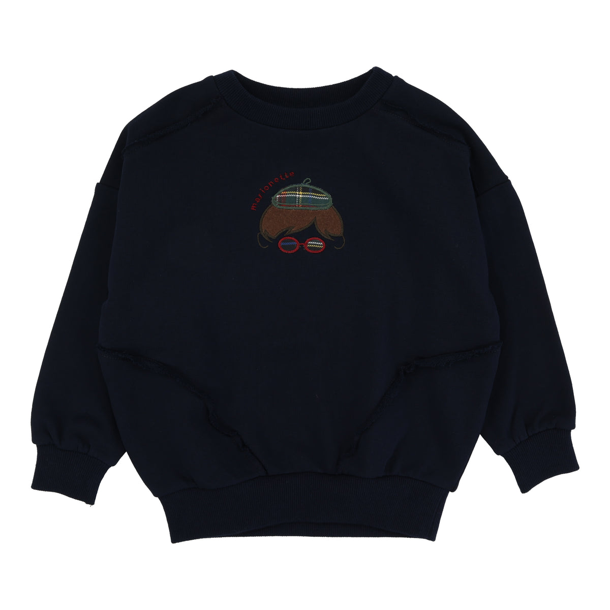 ANALOGIE PLAID DETAIL SWEATSHIRT (BOYS)