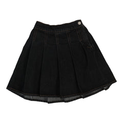 ANALOGIE PLEATED DENIM SKIRT