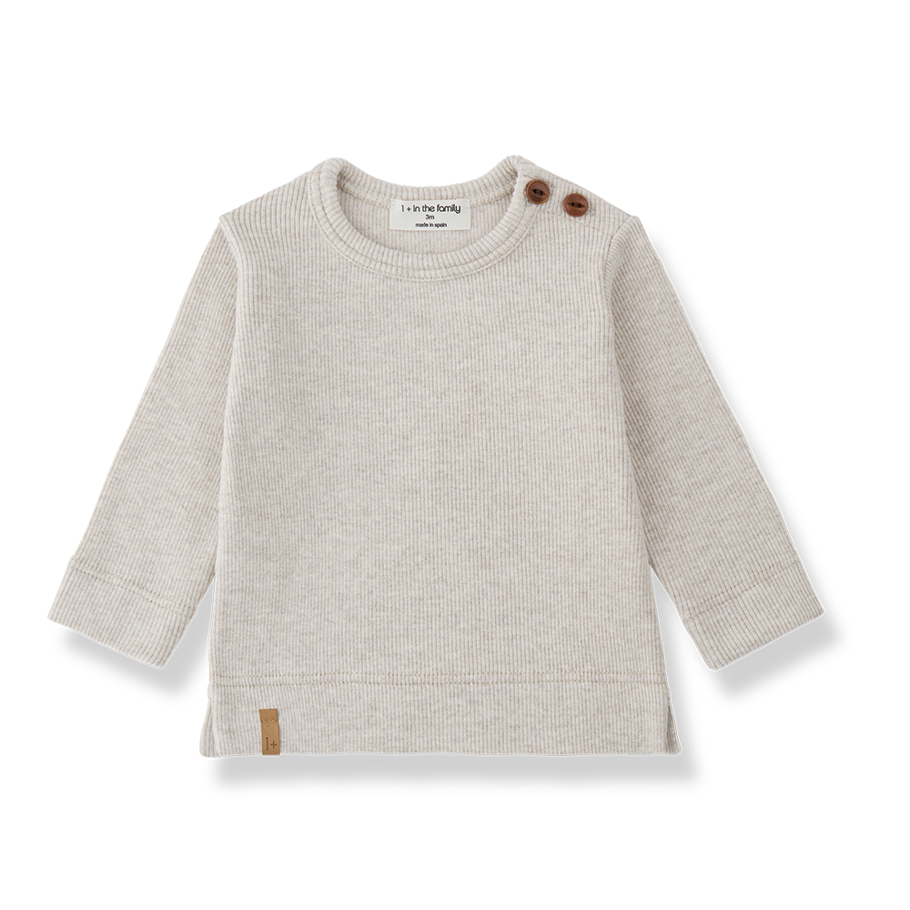 1+ IN THE FAMILY 2PC SIDE BUTTON TOP WITH OVERALL
