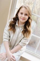 ARDE FLORAL STRIPE DRESS