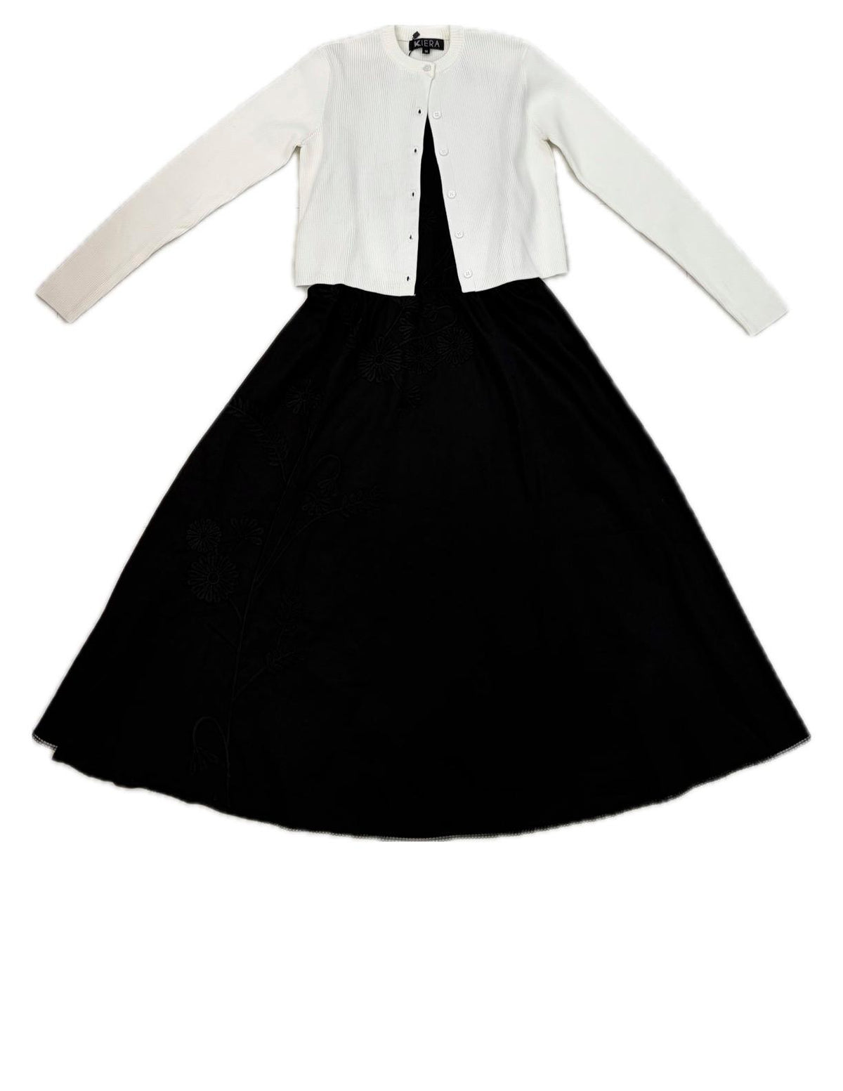 KIERA CREWNECK RIBBED CARDIGAN