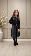 RAVE 2PC TEEN COLLARED SWEATER WITH TAFFETA PUFFY SKIRT