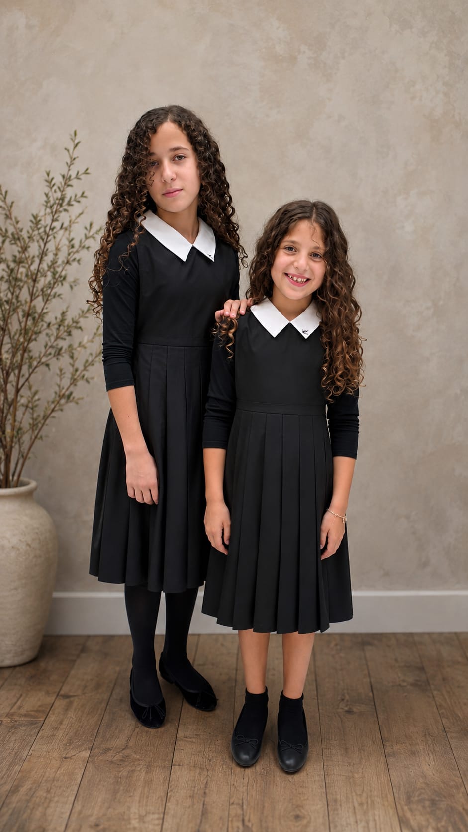 RAVE TEENS VNECK TAFFETA COLLARED JUMPER