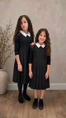 RAVE TEENS VNECK TAFFETA COLLARED JUMPER