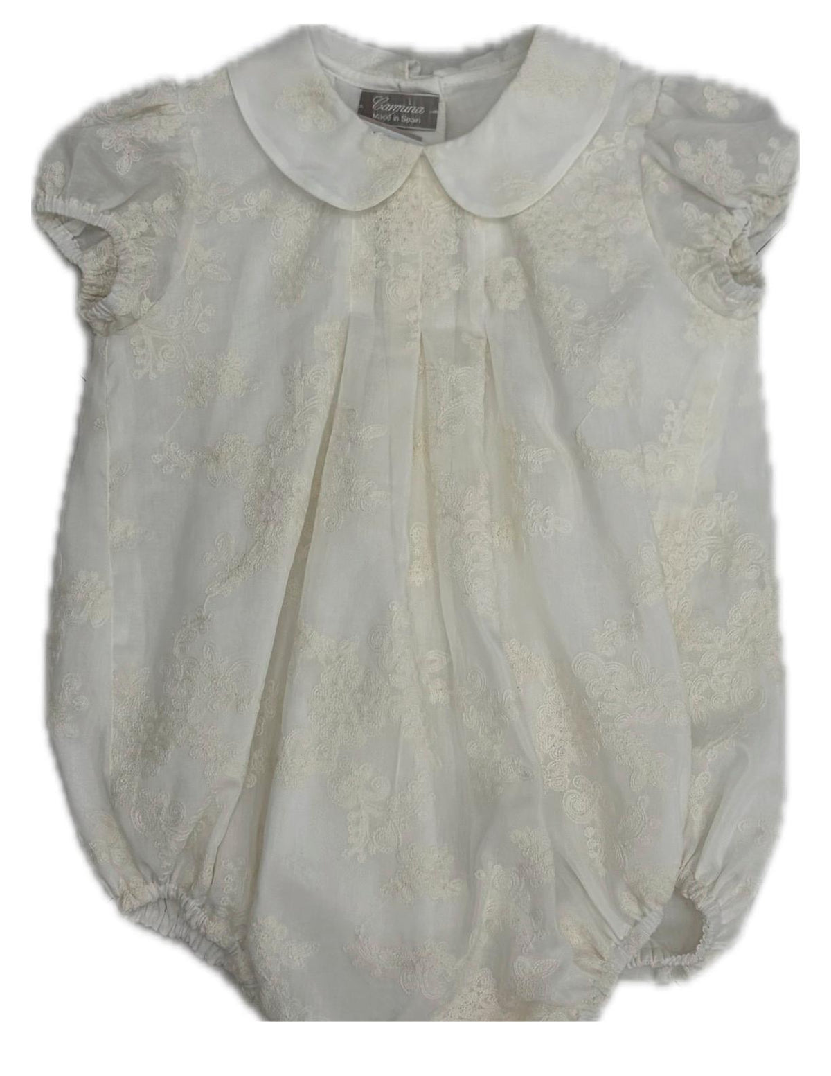 CARMINA SHORT SLEEVE EMB. LACE BUBBLE