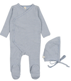 LILETTE 2PC PINSTRIPE FOOTIE SET