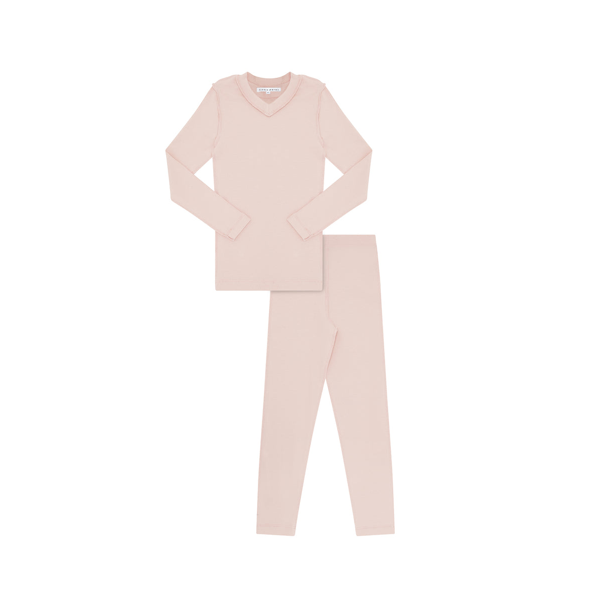 LITTLE PARNI 2PC VNECK PJ'S
