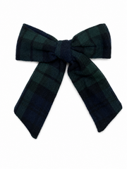 BANDEAU PLAID MEDIUM BOW CLIP
