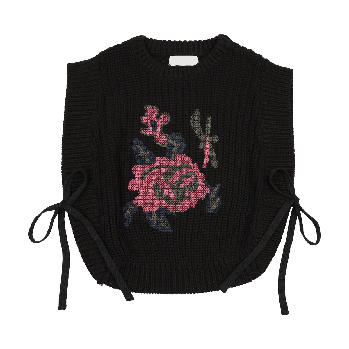 PRAIRIE ELOISE KNIT FLOWER DESIGN VEST