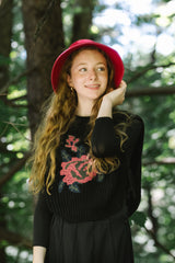 PRAIRIE ELOISE KNIT FLOWER DESIGN VEST