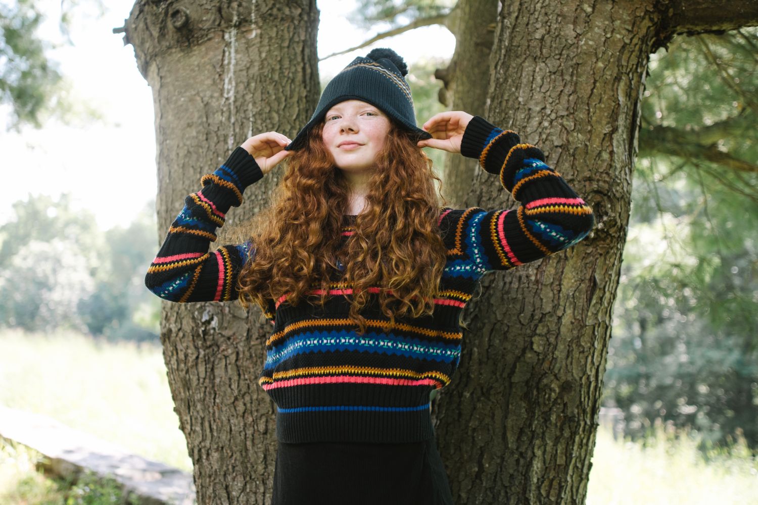 PRAIRIE AKIA STRIPED SWEATER