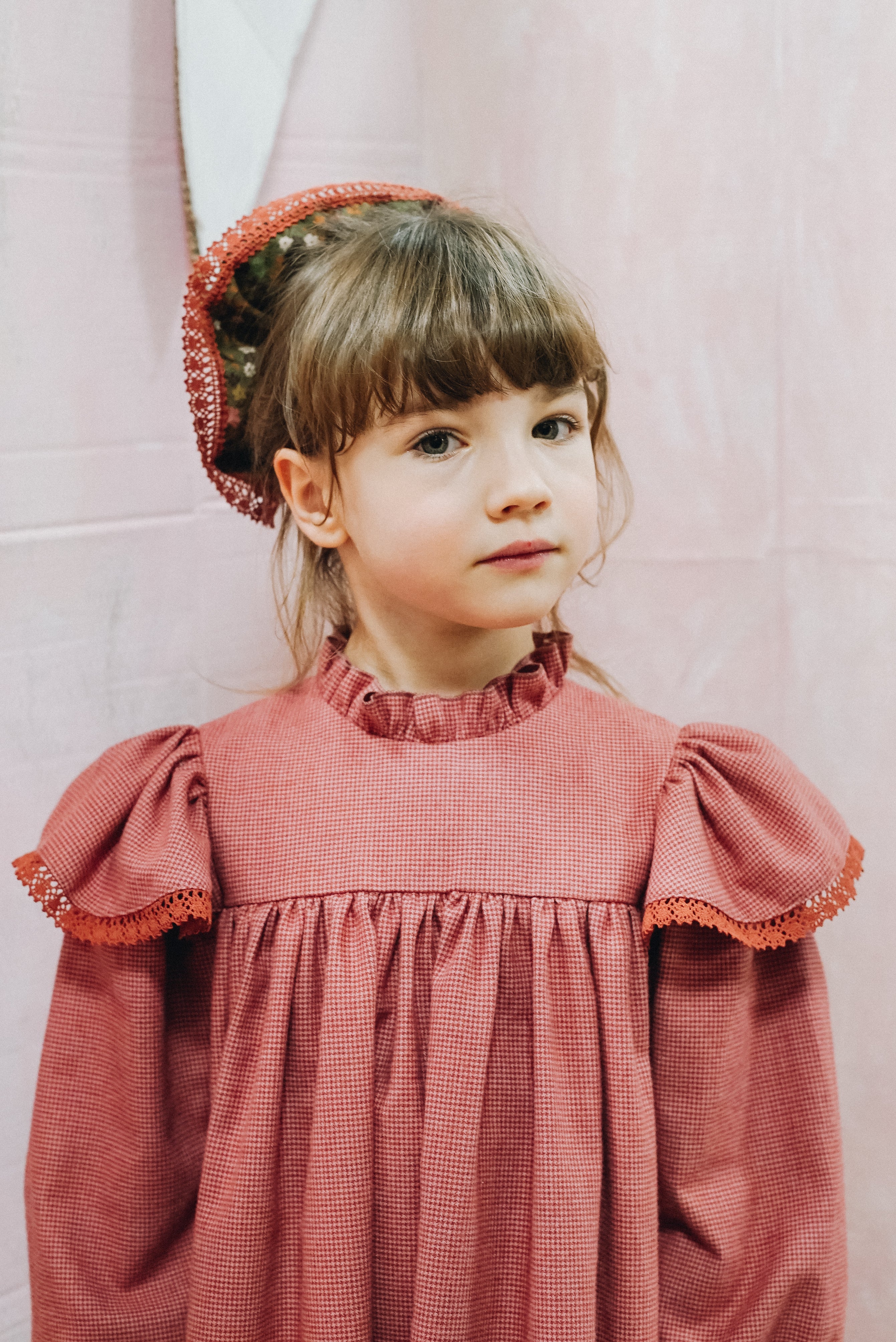 PAADE MODE ROSA RUFFLE NECK HIGH WAIST DRESS