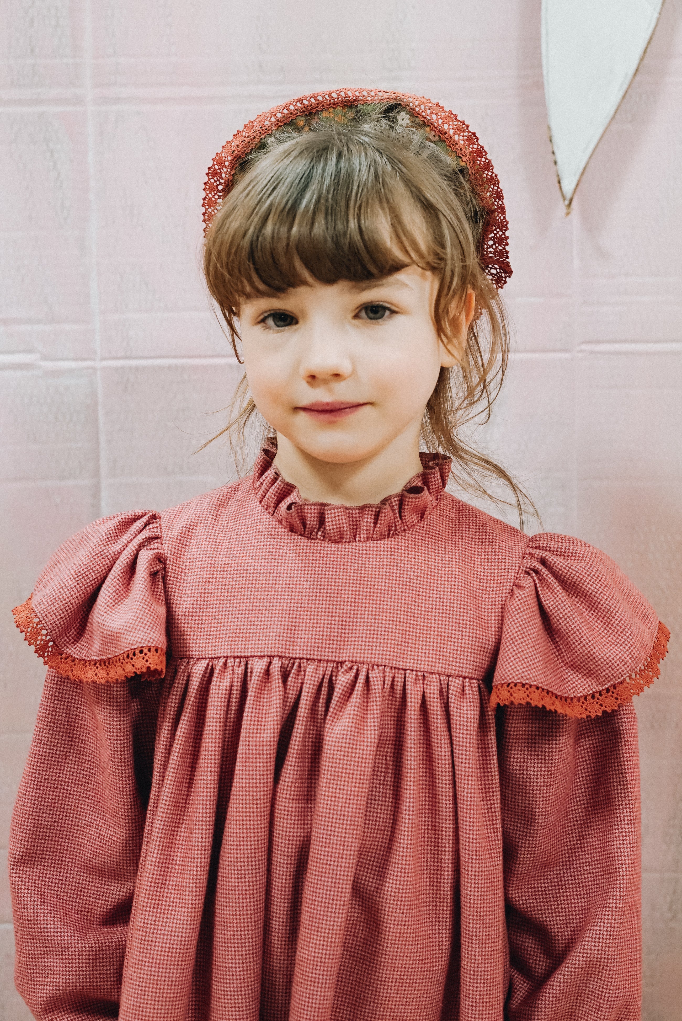 PAADE MODE ROSA RUFFLE NECK HIGH WAIST DRESS