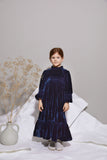 PERNILLE SMOCKING VELVET DRESS