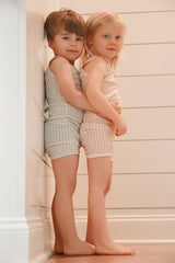 BONJOY 2PC HEART CHECKERED DREAMS TANK WITH SHORTS SET