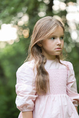 LITTLE TEMPEST TAFFETA SMOCKED GOWN