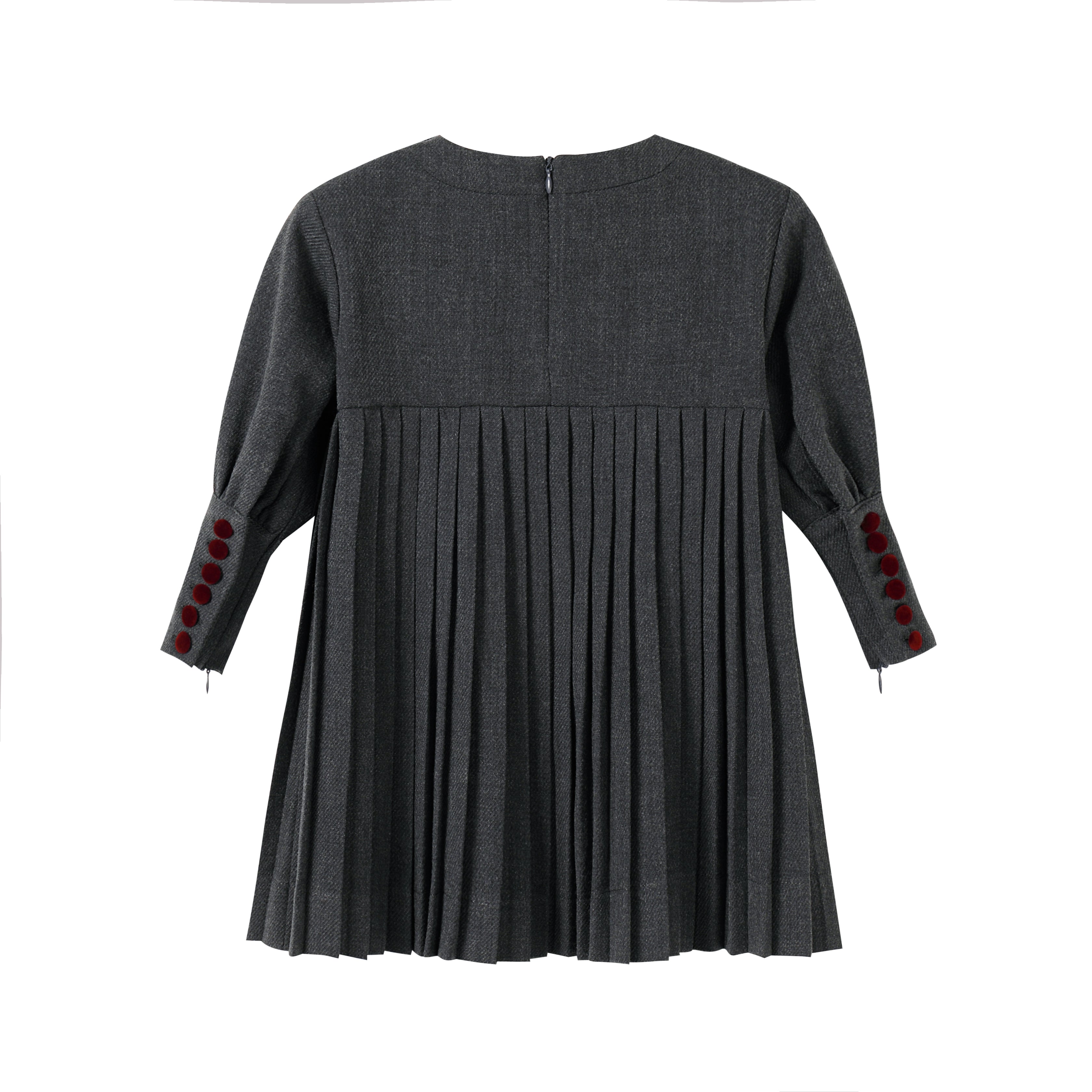 NOU NELLE PLEATED BUTTON DRESS
