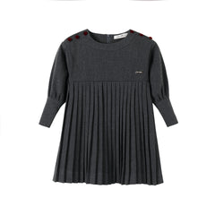 NOU NELLE PLEATED BUTTON DRESS