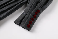 NOU NELLE PLEATED BUTTON DRESS
