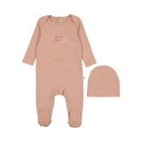 POUF 2PC LOGO FOOTIE + BEANIE SET