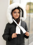 PRAMIE FUR TRIM SHAWL JACKET