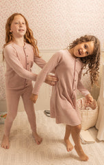 BEE & DEE PRIM TRIM VELOUR NIGHTGOWN