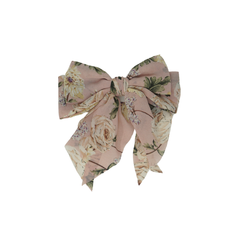 BANDEAU PRINTED FLORAL MEDIUM FLOPPY STYLE BOW CLIP