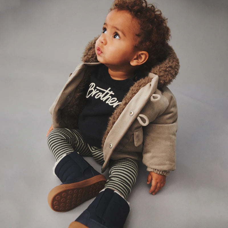 WHEAT BILLO CORDUROY  TOGGLE BUTTON PUFFER  JACKET