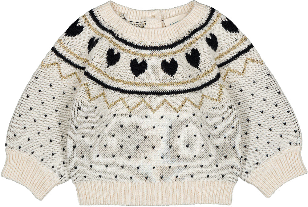 LOUIS LOUISE ELIA HEART DETAIL SWEATER