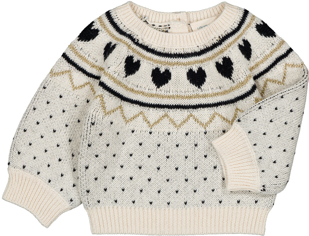 LOUIS LOUISE ELIA HEART DETAIL SWEATER