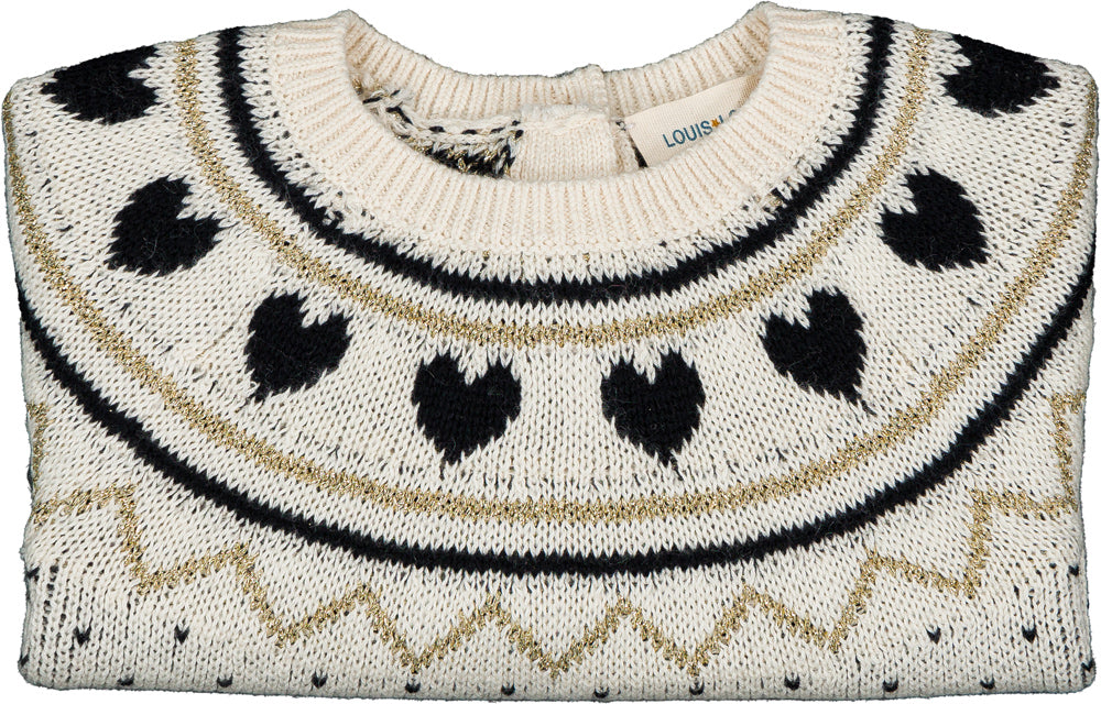 LOUIS LOUISE ELIA HEART DETAIL SWEATER