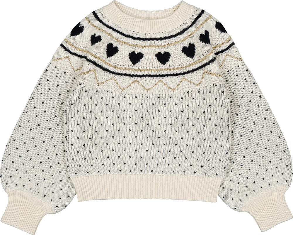 LOUIS LOUISE ELIA HEART DETAIL SWEATER