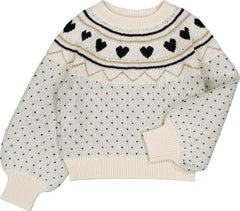 LOUIS LOUISE ELIA HEART DETAIL SWEATER