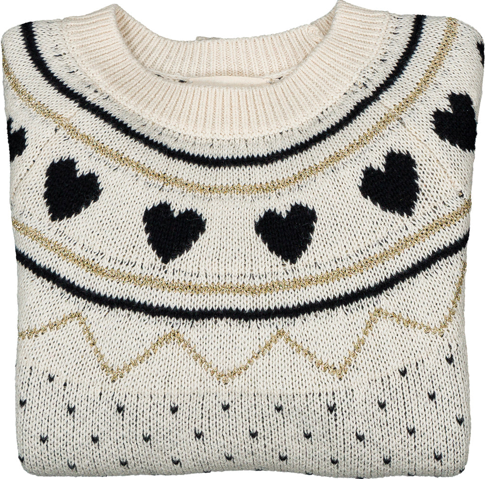 LOUIS LOUISE ELIA HEART DETAIL SWEATER