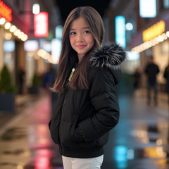 SCOTCH BONNET UNI FUR HOOD COAT
